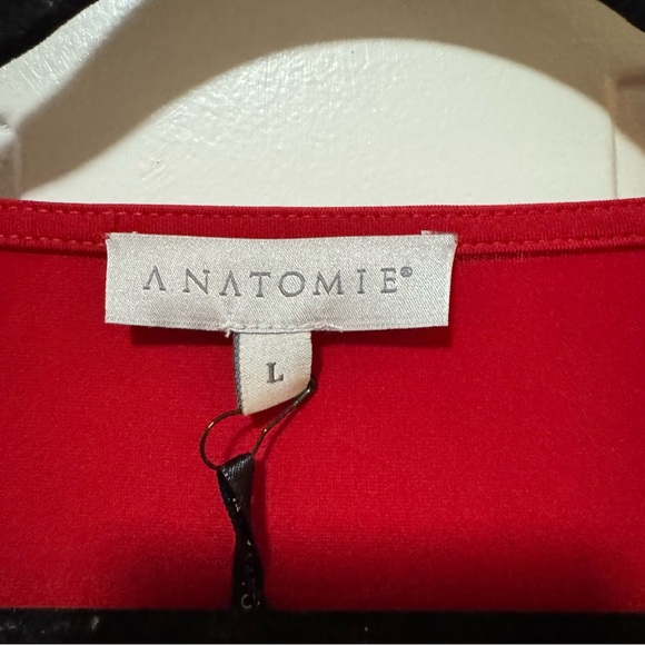 Anatomie Marine Travel Res Dress  Faux Wrap Size Large NWT $248 - Picture 5 of 9